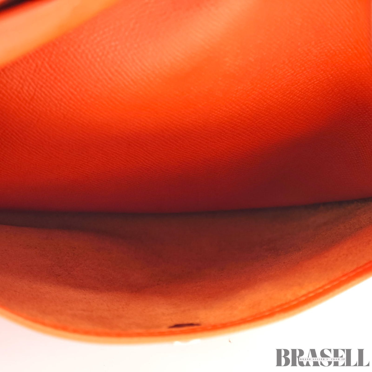HERMES Evelyn 3 MM ShoulderBag Taurillon Clemence Orange【ImportFeeFREE】