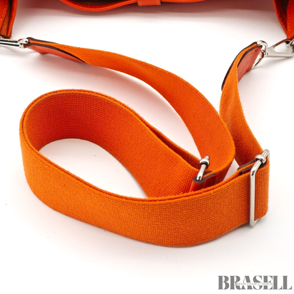 HERMES Evelyn 3 MM ShoulderBag Taurillon Clemence Orange【ImportFeeFREE】