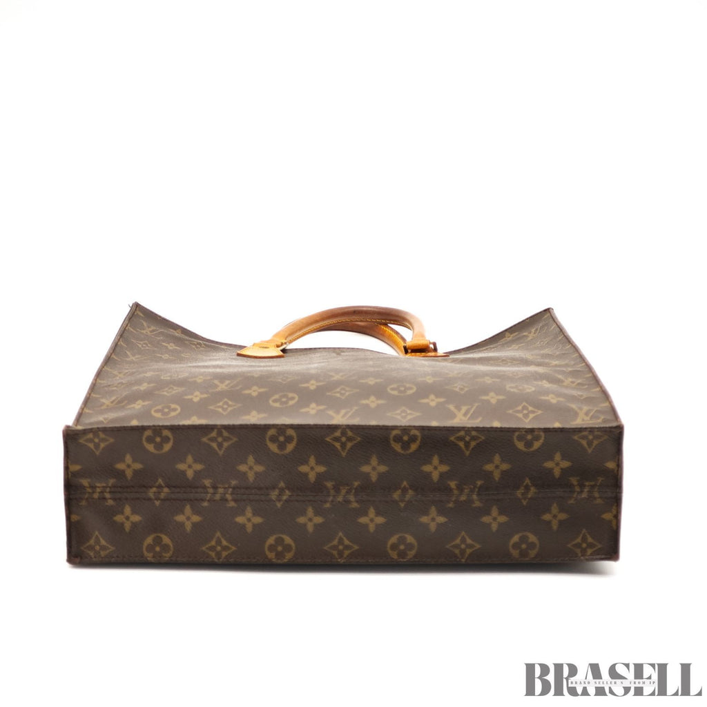 LOUIS VUITTON Sac Plat M51140 Hand Bag Tote Bag Monogram 【ImportFeeFREE】