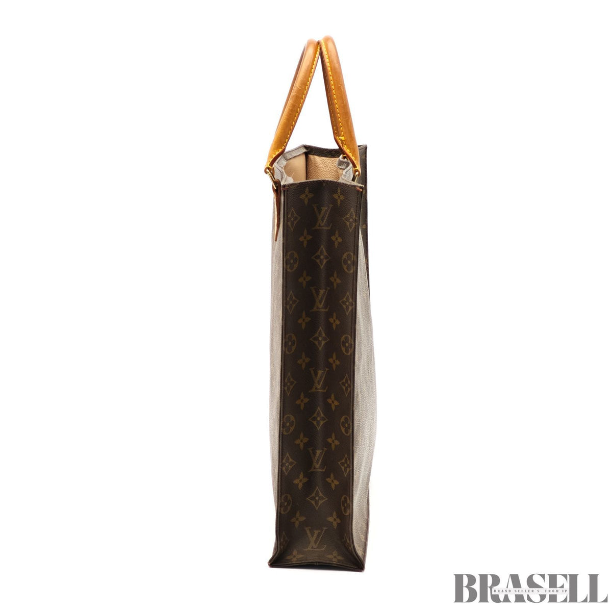 LOUIS VUITTON Sac Plat M51140 Hand Bag Tote Bag Monogram 【ImportFeeFREE】