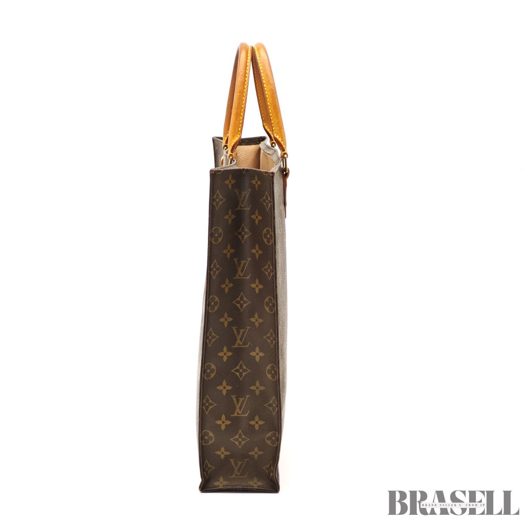LOUIS VUITTON Sac Plat M51140 Hand Bag Tote Bag Monogram 【ImportFeeFREE】