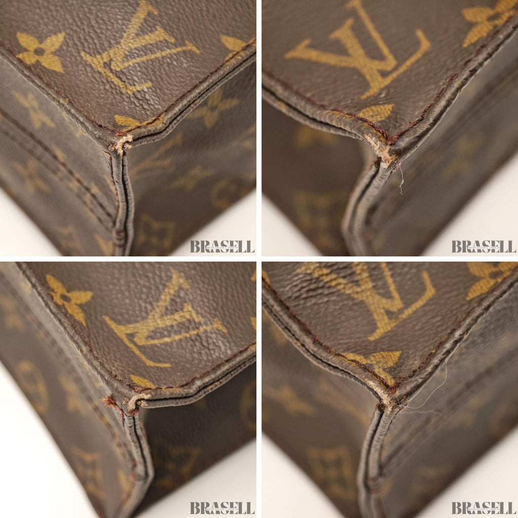 LOUIS VUITTON Sac Plat M51140 Hand Bag Tote Bag Monogram 【ImportFeeFREE】