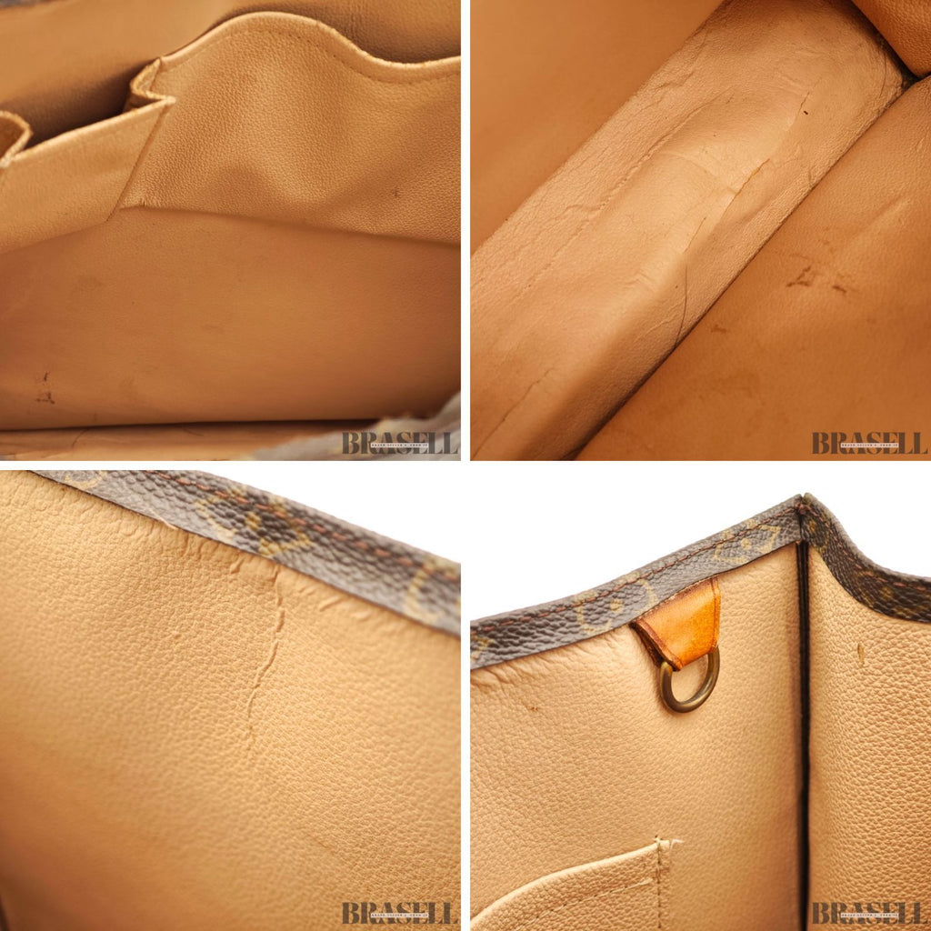 LOUIS VUITTON Sac Plat M51140 Hand Bag Tote Bag Monogram 【ImportFeeFREE】