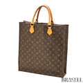 LOUIS VUITTON Sac Plat M51140 Hand Bag Tote Bag Monogram 【ImportFeeFREE】