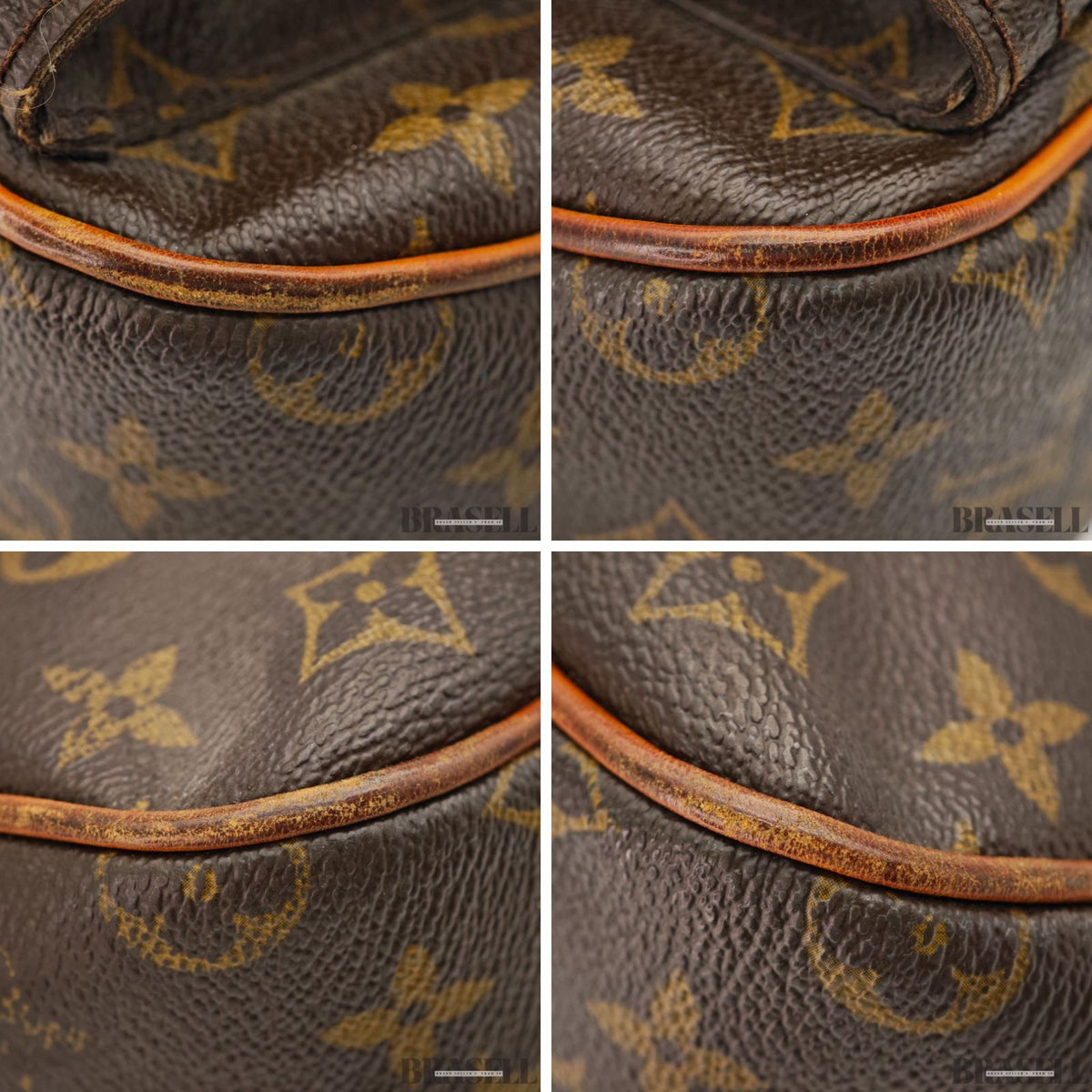 LOUIS VUITTON Hudson GM M40045 Monogram Shoulder Bag Brown【ImportFeeFREE】