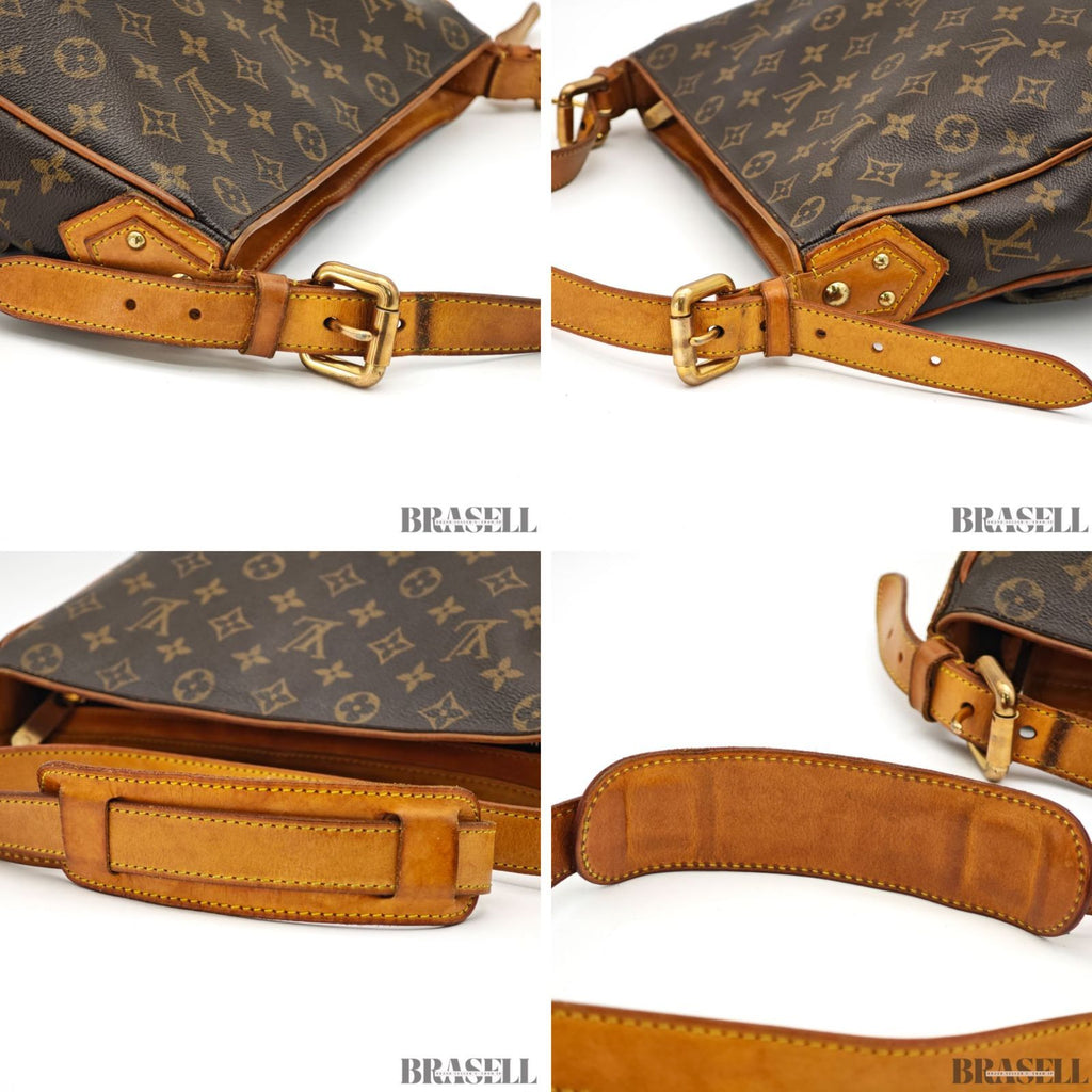 LOUIS VUITTON Hudson GM M40045 Monogram Shoulder Bag Brown【ImportFeeFREE】