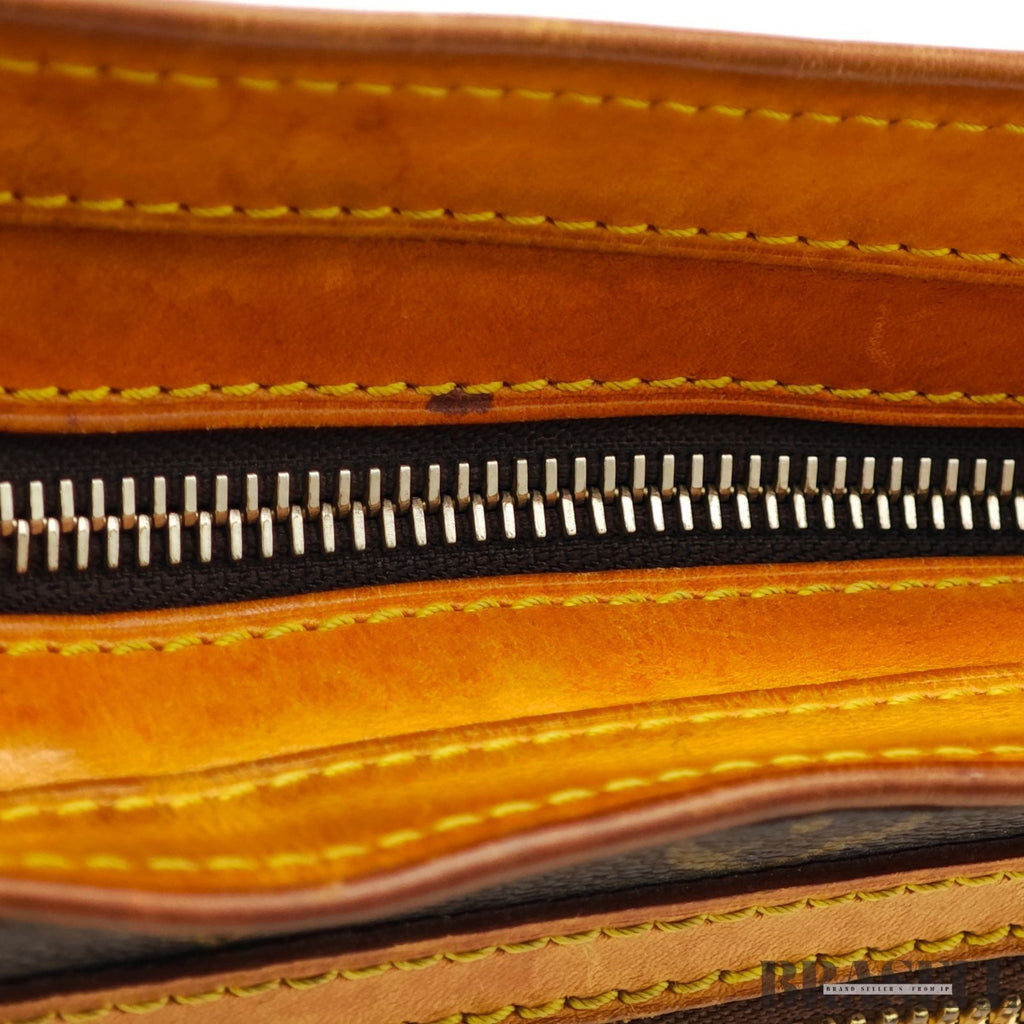 LOUIS VUITTON Hudson GM M40045 Monogram Shoulder Bag Brown【ImportFeeFREE】