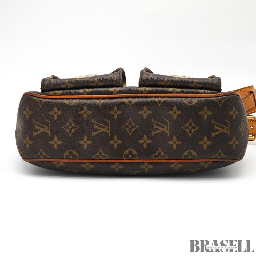 LOUIS VUITTON Hudson GM M40045 Monogram Shoulder Bag Brown【ImportFeeFREE】