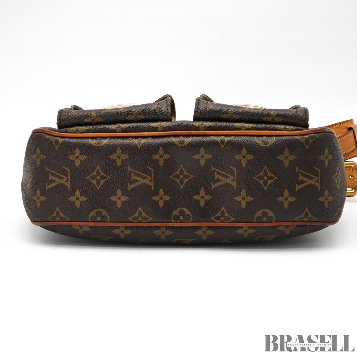 LOUIS VUITTON Hudson GM M40045 Monogram Shoulder Bag Brown【ImportFeeFREE】