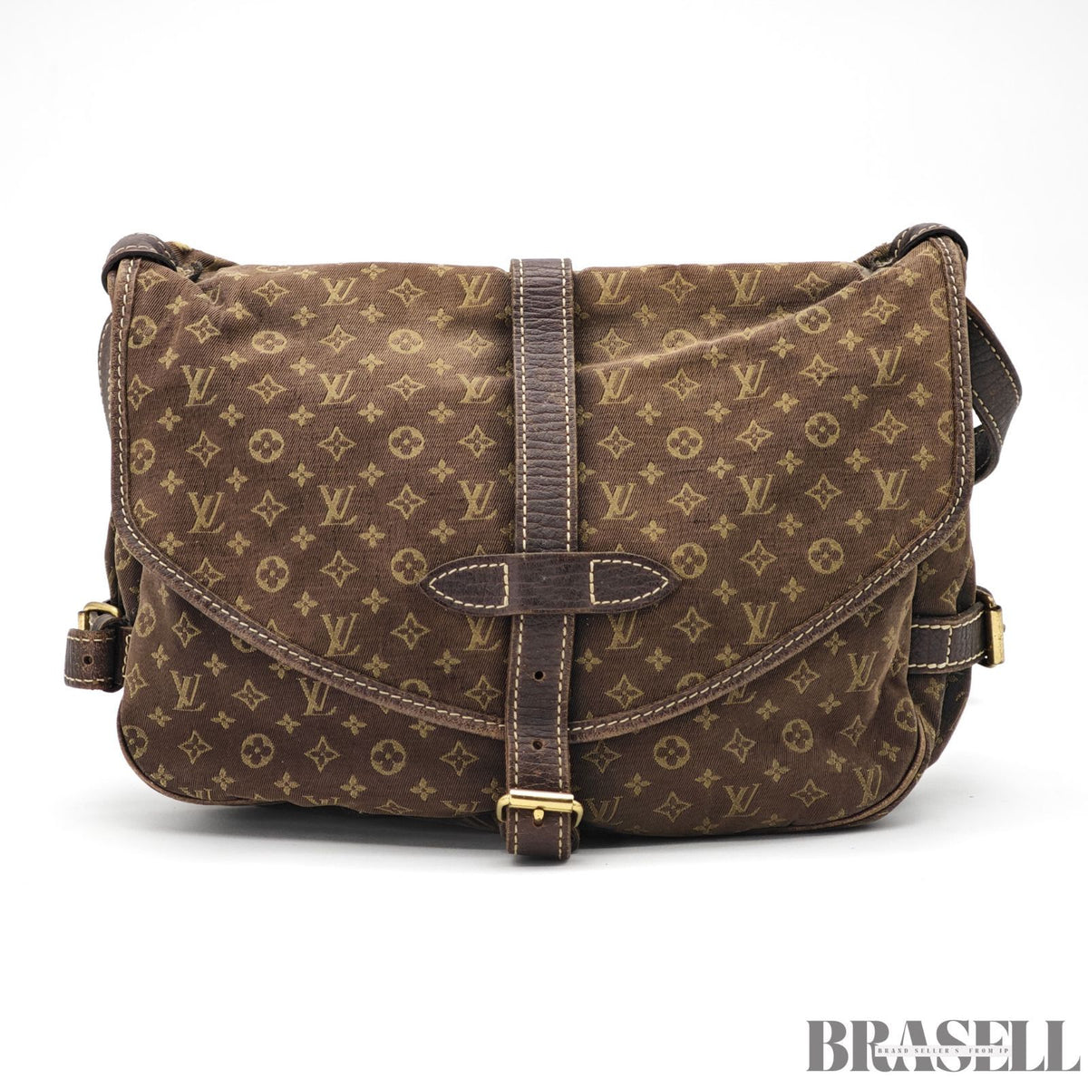 LOUIS VUITTON Monogram Mini Lin Saumur 30 M95227 Shoulder Bag 【ImportFeeFREE】