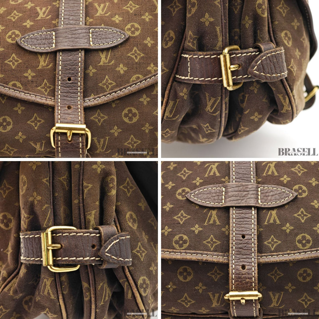 LOUIS VUITTON Monogram Mini Lin Saumur 30 M95227 Shoulder Bag 【ImportFeeFREE】