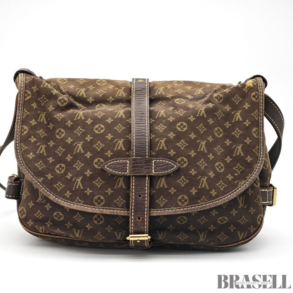 LOUIS VUITTON Monogram Mini Lin Saumur 30 M95227 Shoulder Bag 【ImportFeeFREE】