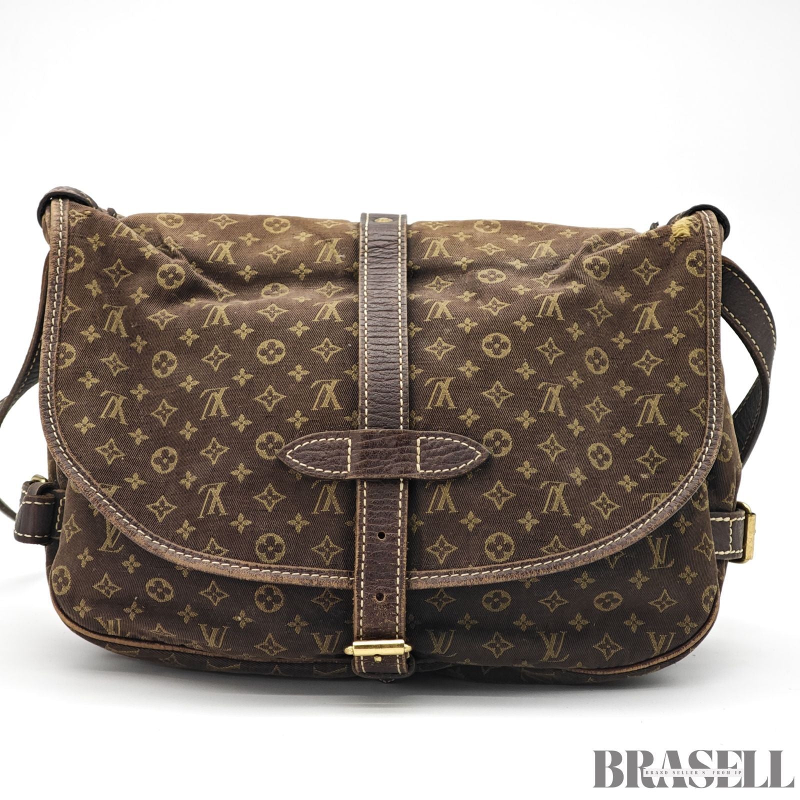 LOUIS VUITTON Monogram Mini Lin Saumur 30 M95227 Shoulder Bag 【ImportFeeFREE】