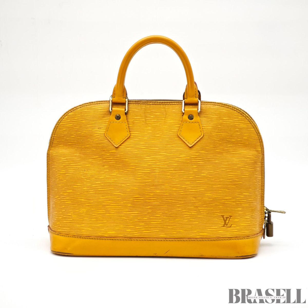 LOUIS VUITTON Epi Alma PM M52149 Hand Bag Tassili Yellow Epi 【ImportFeeFREE】
