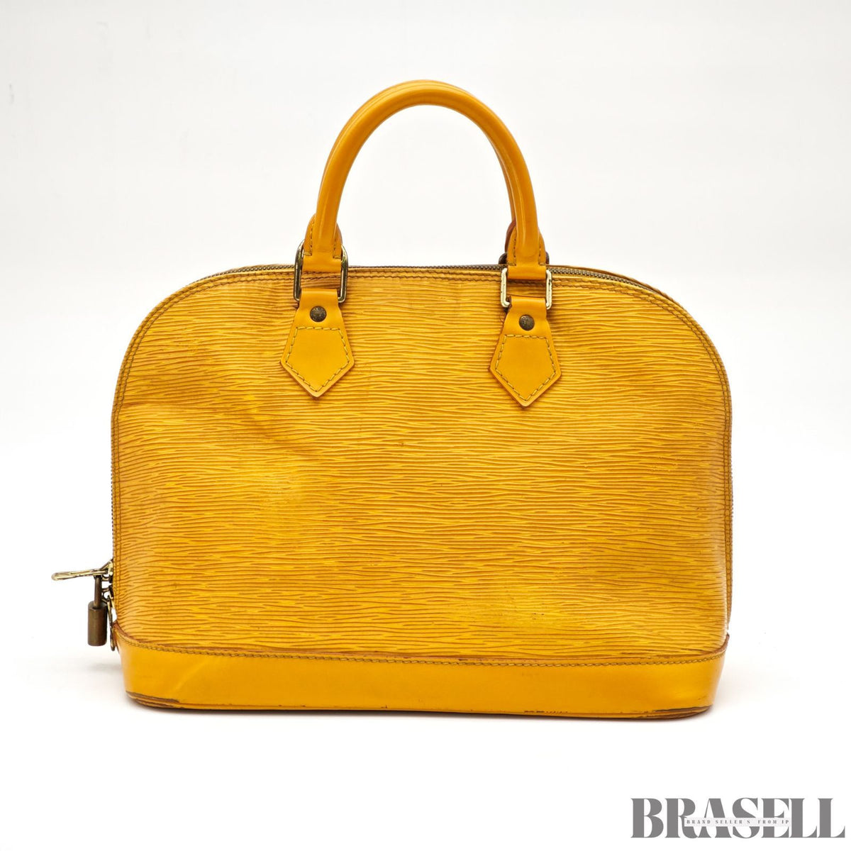 LOUIS VUITTON Epi Alma PM M52149 Hand Bag Tassili Yellow Epi 【ImportFeeFREE】