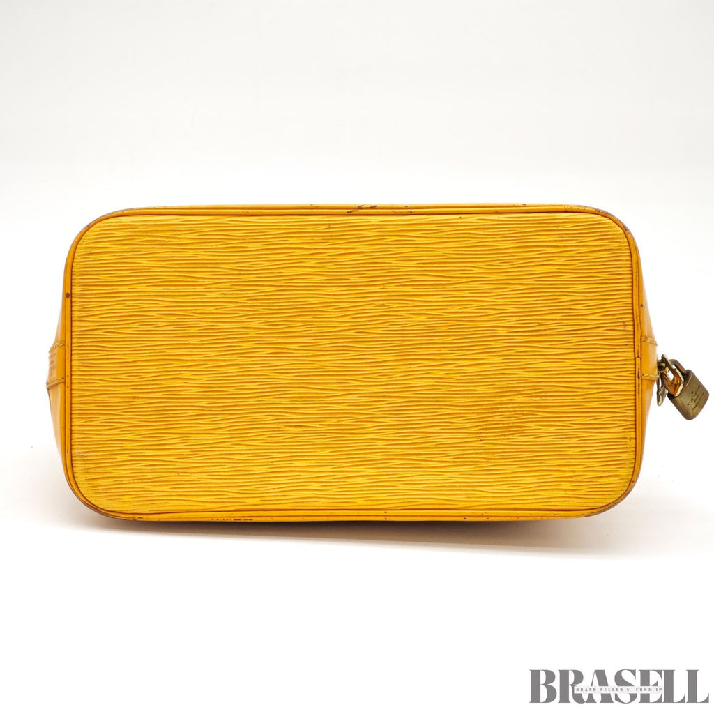 LOUIS VUITTON Epi Alma PM M52149 Hand Bag Tassili Yellow Epi 【ImportFeeFREE】