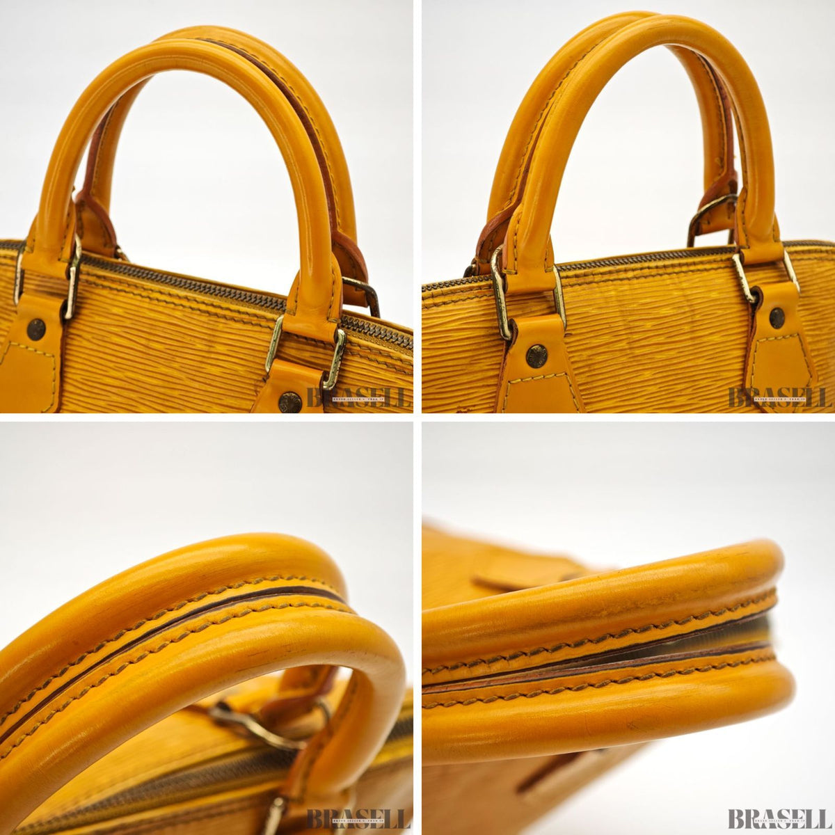 LOUIS VUITTON Epi Alma PM M52149 Hand Bag Tassili Yellow Epi 【ImportFeeFREE】