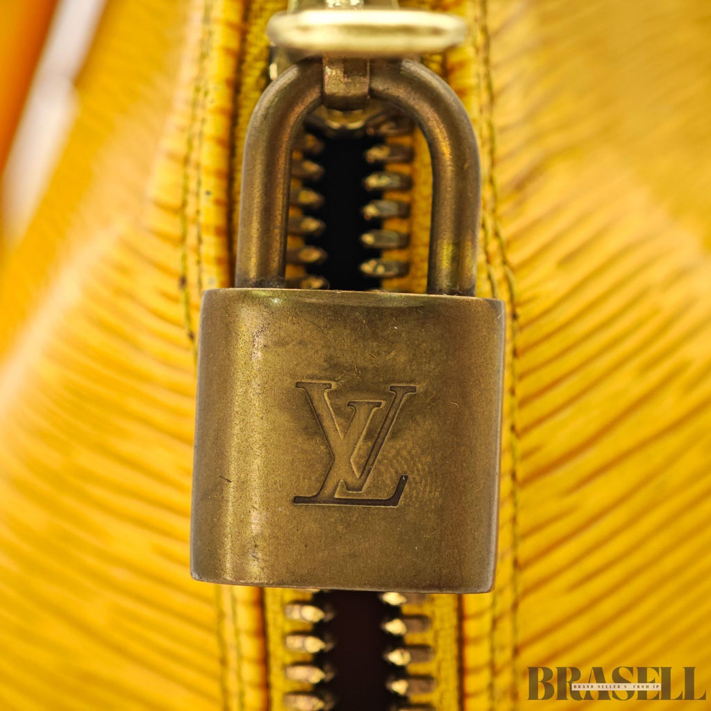 LOUIS VUITTON Epi Alma PM M52149 Hand Bag Tassili Yellow Epi 【ImportFeeFREE】