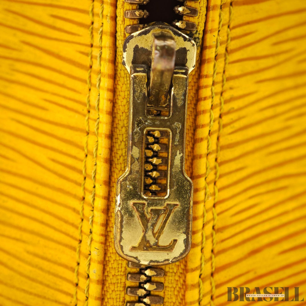 LOUIS VUITTON Epi Alma PM M52149 Hand Bag Tassili Yellow Epi 【ImportFeeFREE】