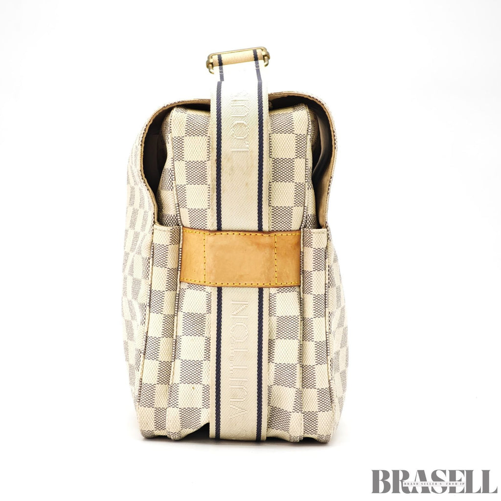 LOUIS VUITTON Damier Azur Naviglio N51189 Shoulder Bag White【ImportFeeFREE】