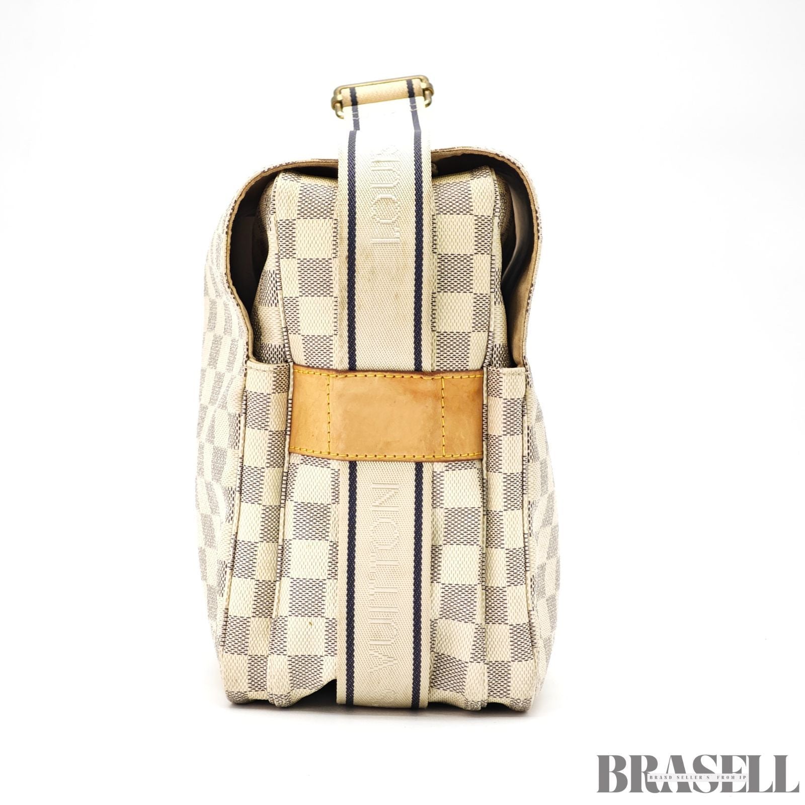 LOUIS VUITTON Damier Azur Naviglio N51189 Shoulder Bag White【ImportFeeFREE】