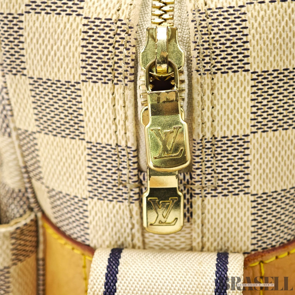 LOUIS VUITTON Damier Azur Naviglio N51189 Shoulder Bag White【ImportFeeFREE】