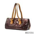 LOUIS VUITTON Vernis Rosewood Avenue M93510 Amarante Handbag 【ImportFeeFREE】