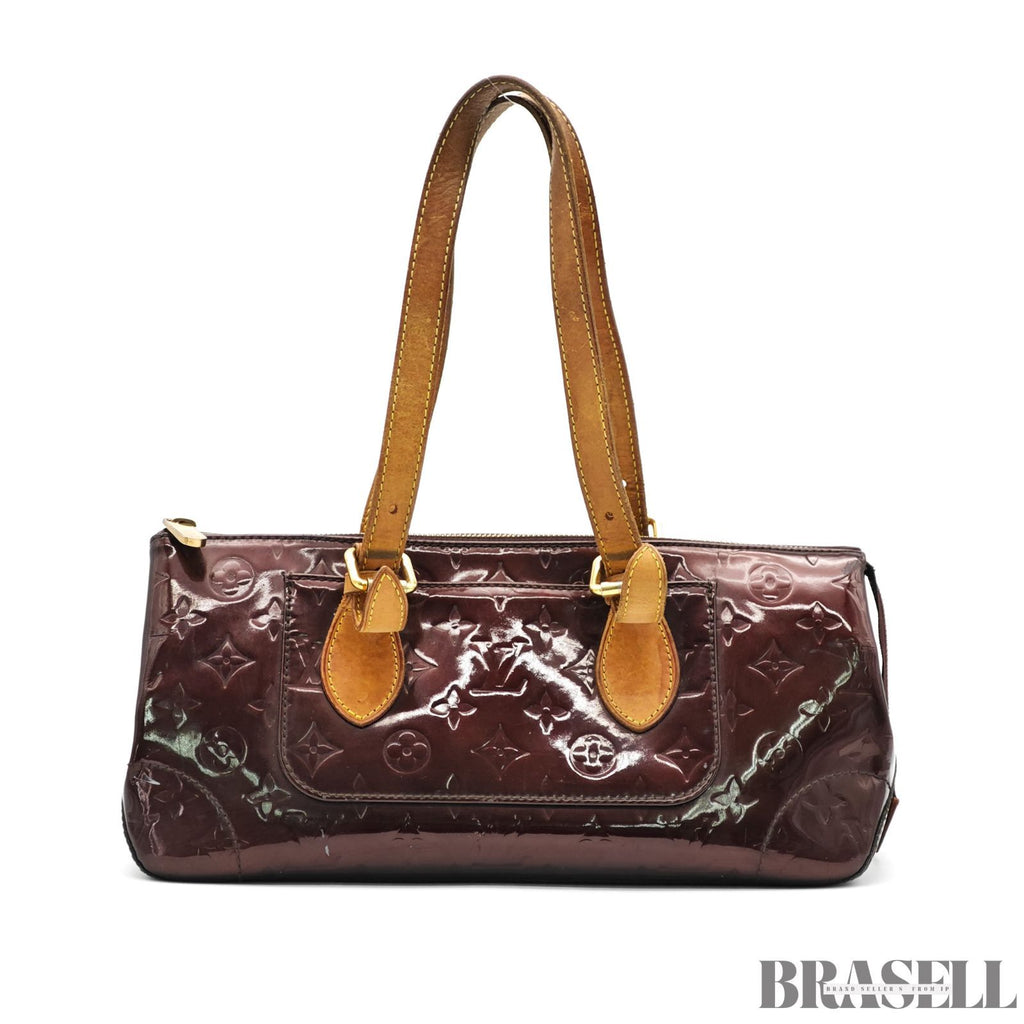 LOUIS VUITTON Vernis Rosewood Avenue M93510 Amarante Handbag 【ImportFeeFREE】