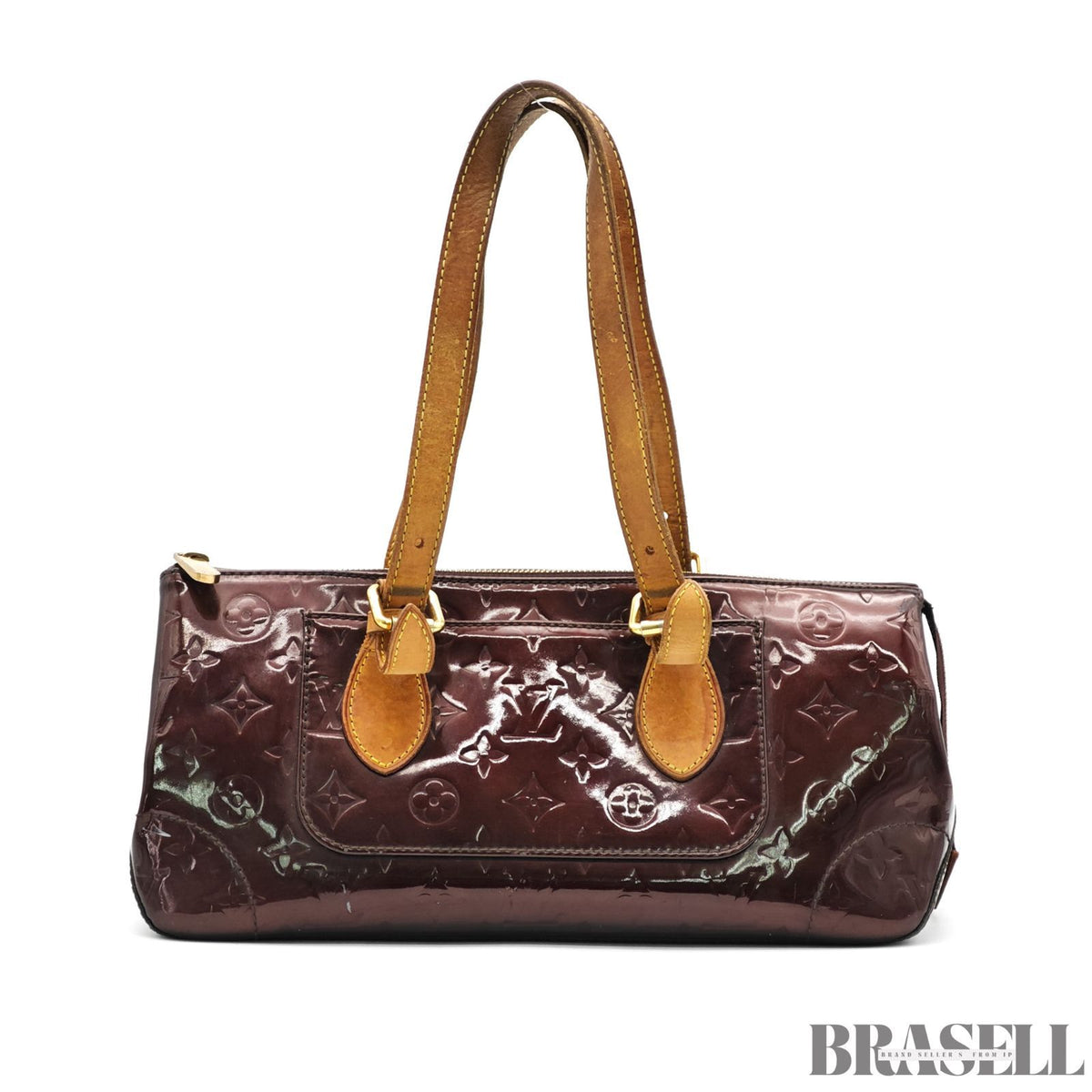 LOUIS VUITTON Vernis Rosewood Avenue M93510 Amarante Handbag 【ImportFeeFREE】