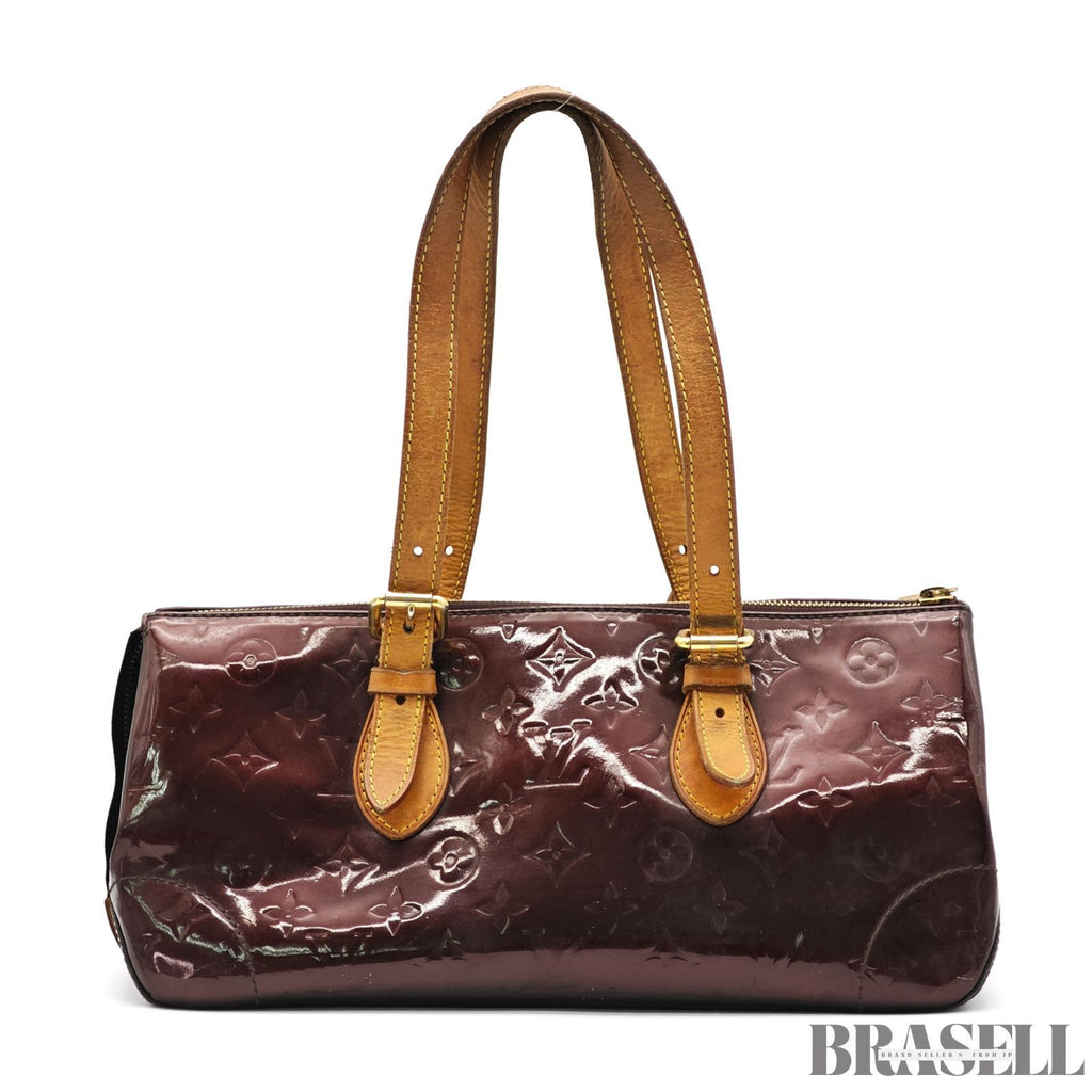 LOUIS VUITTON Vernis Rosewood Avenue M93510 Amarante Handbag 【ImportFeeFREE】