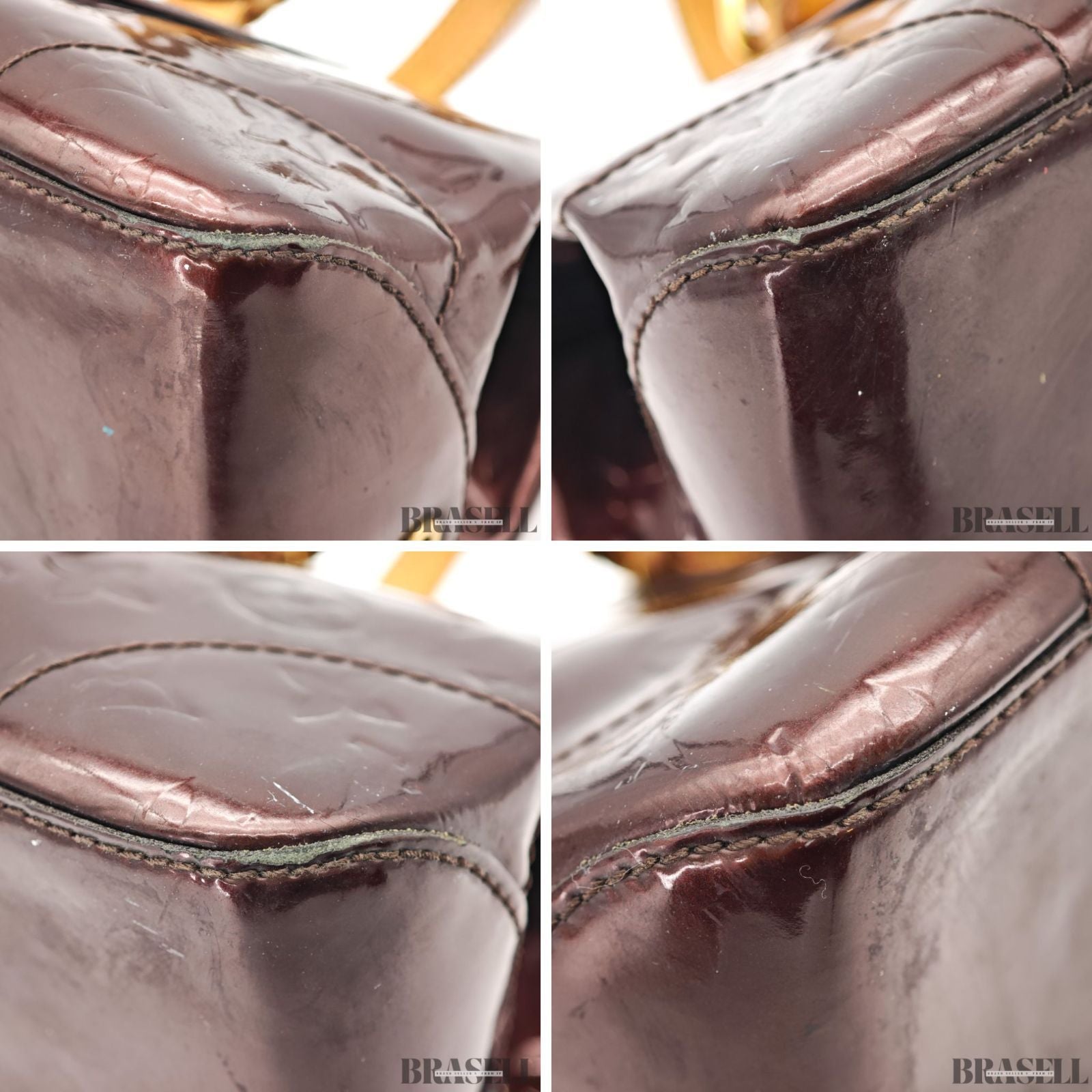 LOUIS VUITTON Vernis Rosewood Avenue M93510 Amarante Handbag 【ImportFeeFREE】