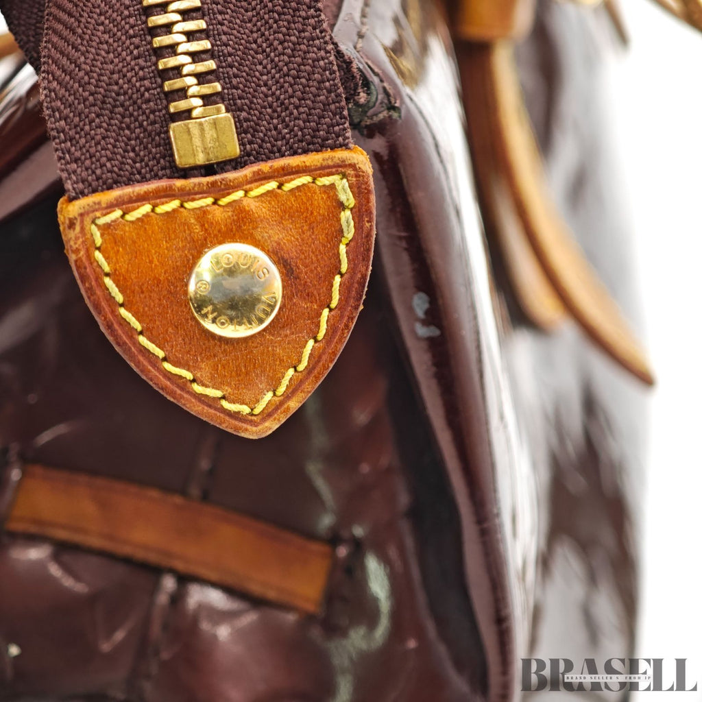 LOUIS VUITTON Vernis Rosewood Avenue M93510 Amarante Handbag 【ImportFeeFREE】