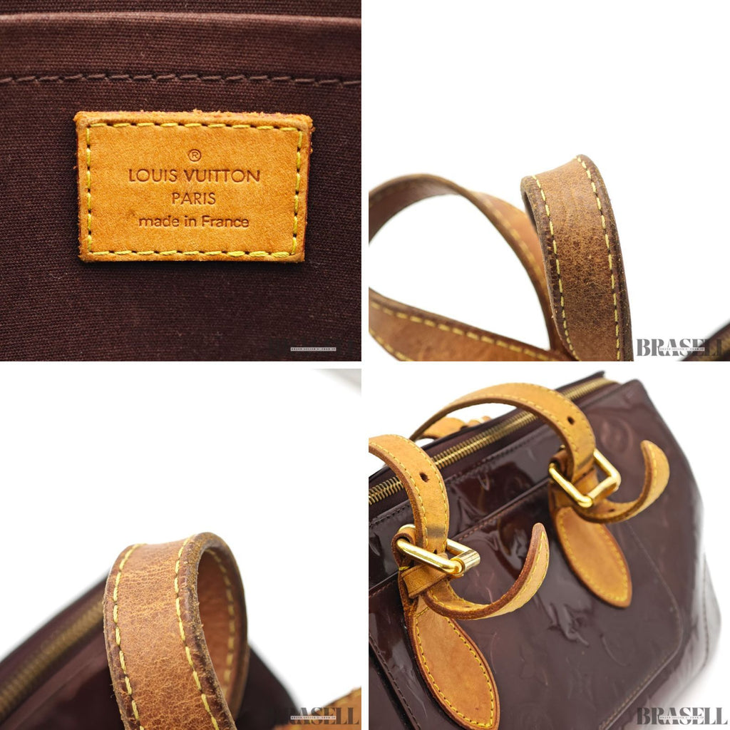 LOUIS VUITTON Vernis Rosewood Avenue M93510 Amarante Handbag 【ImportFeeFREE】