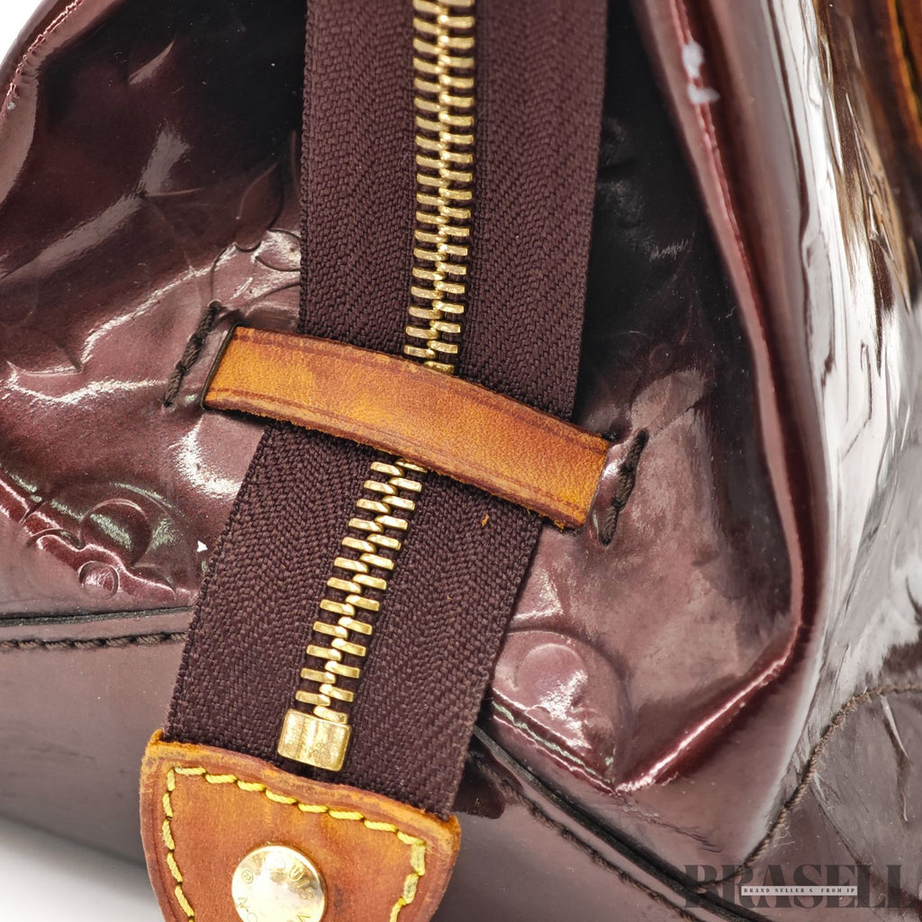 LOUIS VUITTON Vernis Rosewood Avenue M93510 Amarante Handbag 【ImportFeeFREE】