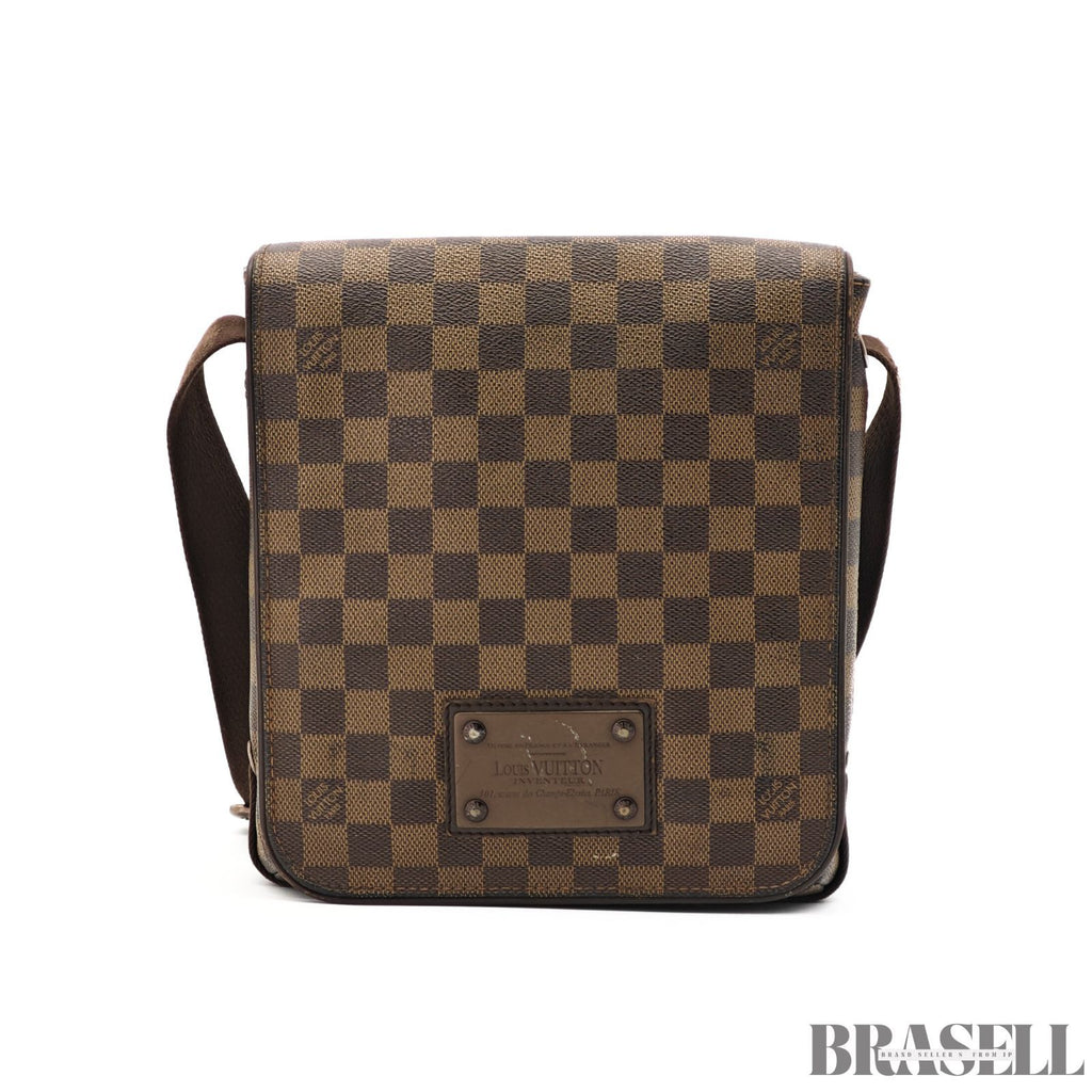 LOUIS VUITTON Damier Ebene Brooklyn PM N51210 Shoulder Bag 【ImportFeeFREE】