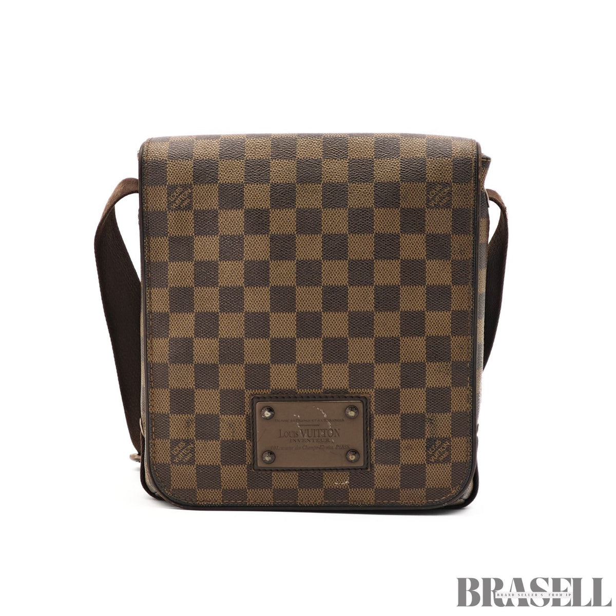 LOUIS VUITTON Damier Ebene Brooklyn PM N51210 Shoulder Bag 【ImportFeeFREE】