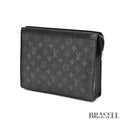 LOUIS VUITTON Monogram Eclipse Pochette Voyage MM M61692 【ImportFeeFREE】