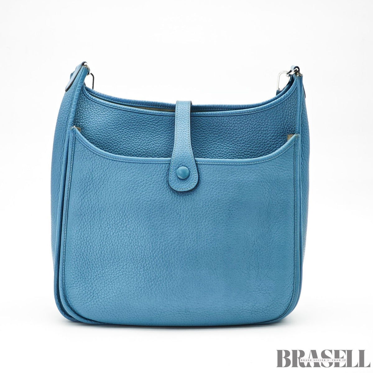 HERMES Evelyne III PM Shoulder Bag Blue Jean Blue Women's【ImportFeeFREE】