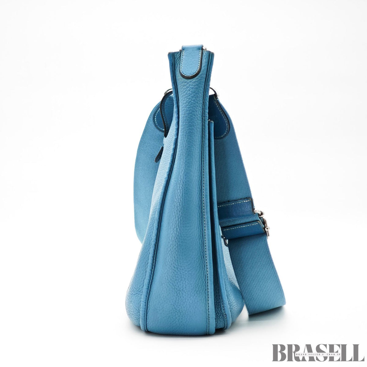 HERMES Evelyne III PM Shoulder Bag Blue Jean Blue Women's【ImportFeeFREE】