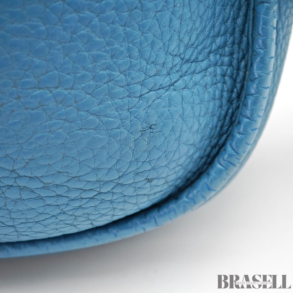 HERMES Evelyne III PM Shoulder Bag Blue Jean Blue Women's【ImportFeeFREE】