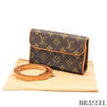 LOUIS VUITTON Monogram Pochette Florentine M51855 Waist Bag 【ImportFeeFREE】