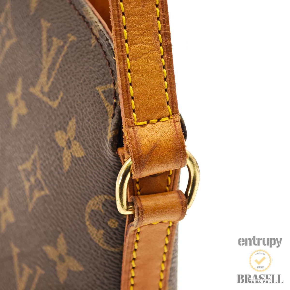 LOUIS VUITTON Monogram Druot M51290 Shoulder Bag Brown Women's【ImportFeeFREE】