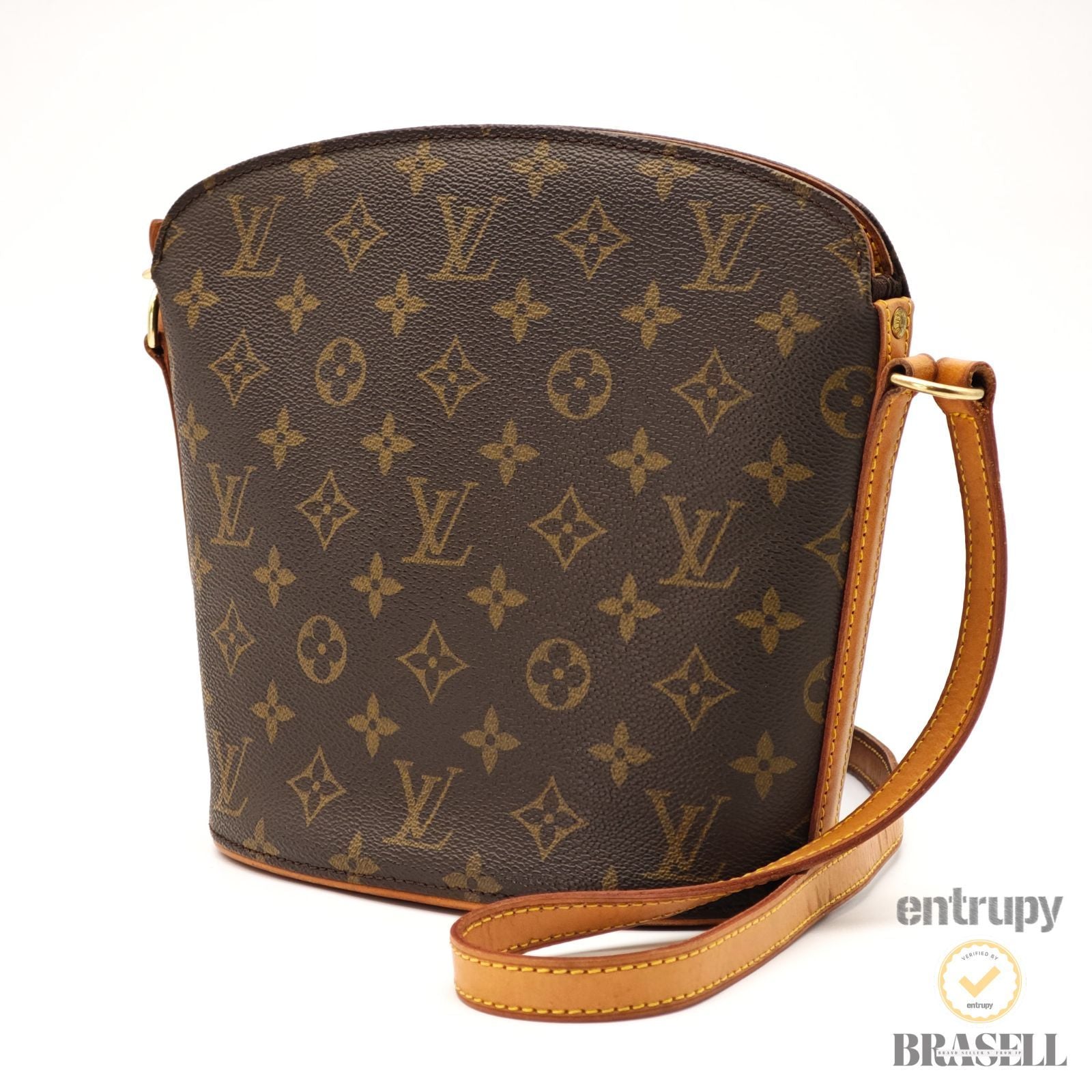 LOUIS VUITTON Monogram Druot M51290 Shoulder Bag Brown Women's【ImportFeeFREE】