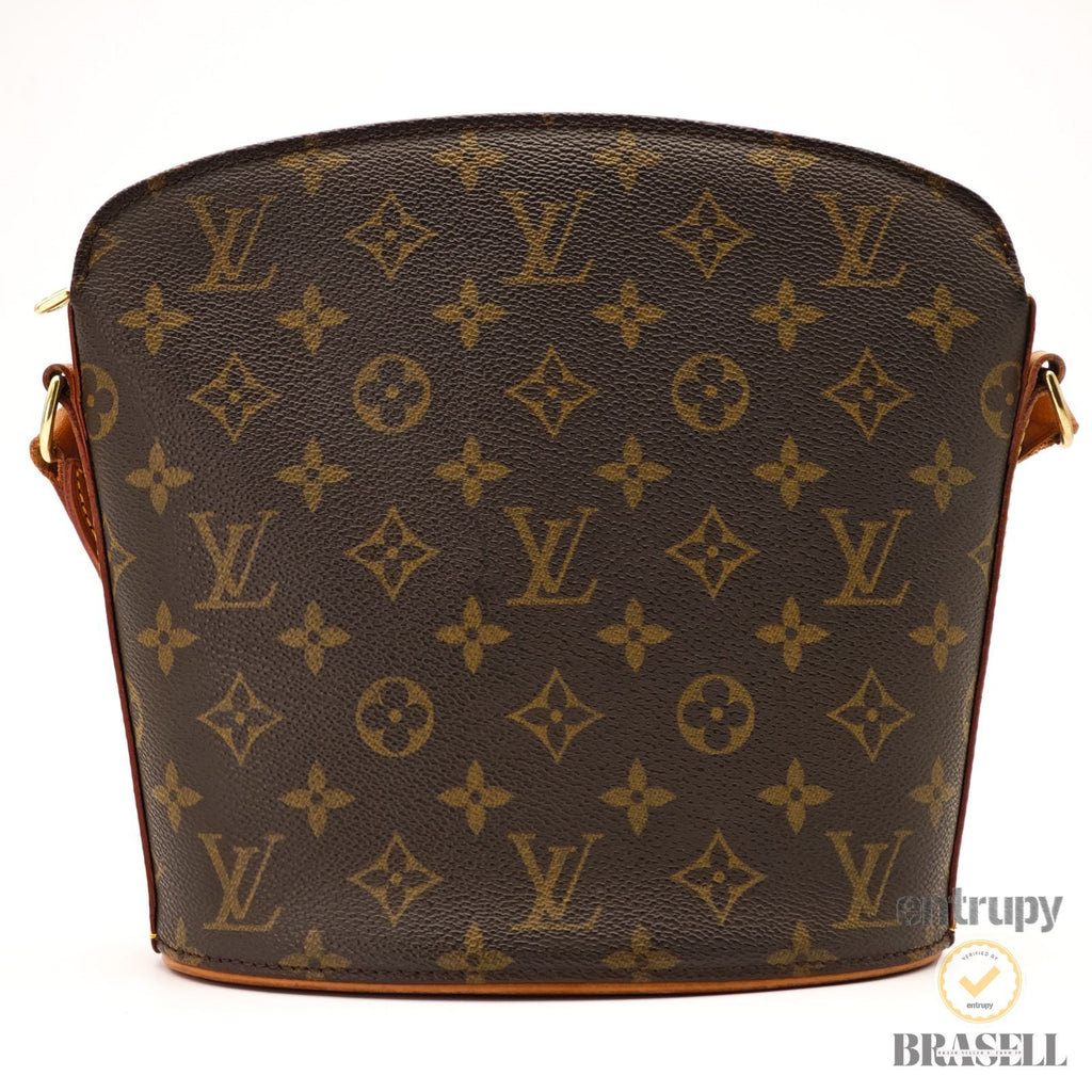 LOUIS VUITTON Monogram Druot M51290 Shoulder Bag Brown Women's【ImportFeeFREE】