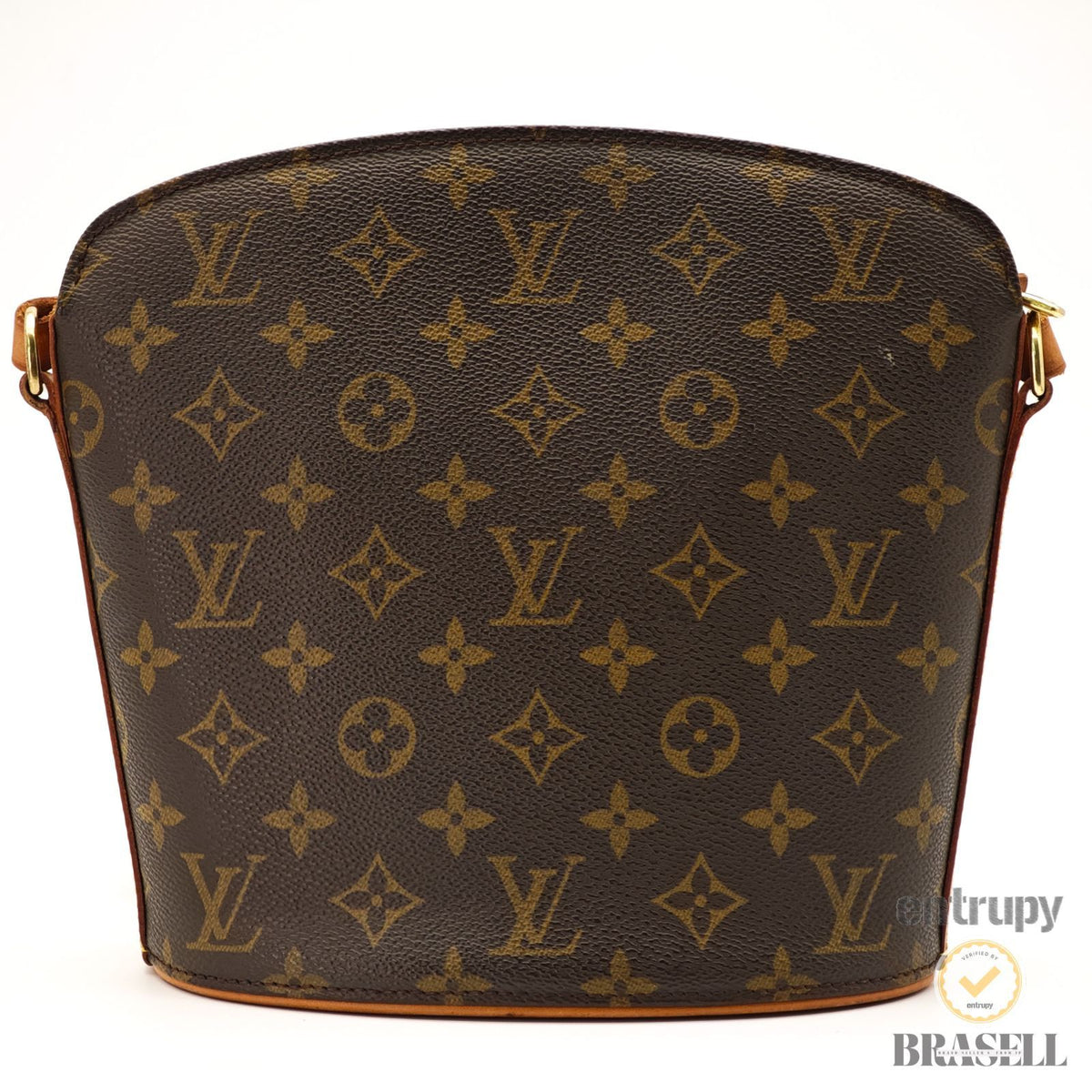 LOUIS VUITTON Monogram Druot M51290 Shoulder Bag Brown Women's【ImportFeeFREE】