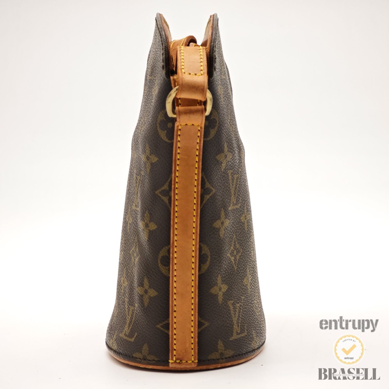 LOUIS VUITTON Druot M51290 Monogram Canvas Shoulder Bag Brown 【ImportFeeFREE】