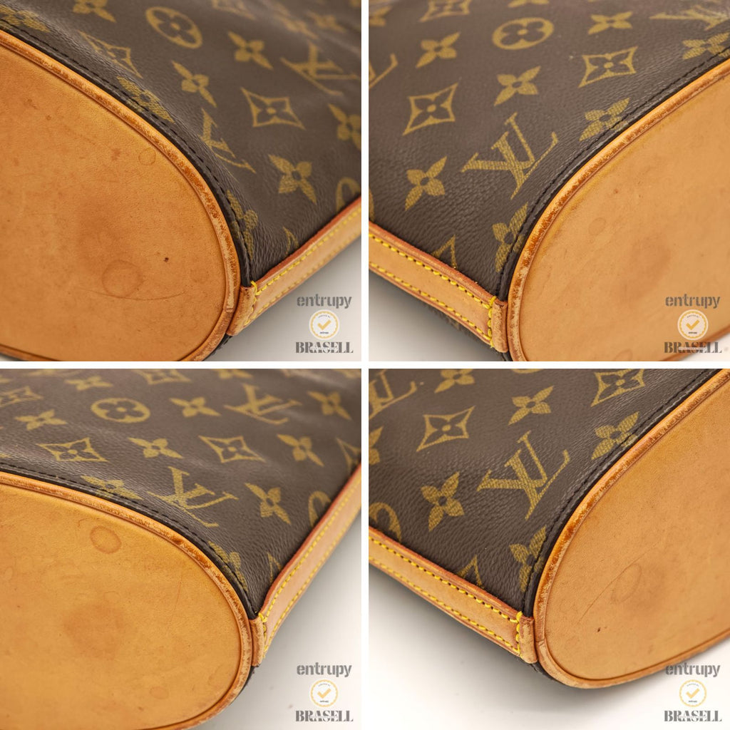 LOUIS VUITTON Druot M51290 Monogram Canvas Shoulder Bag Brown 【ImportFeeFREE】