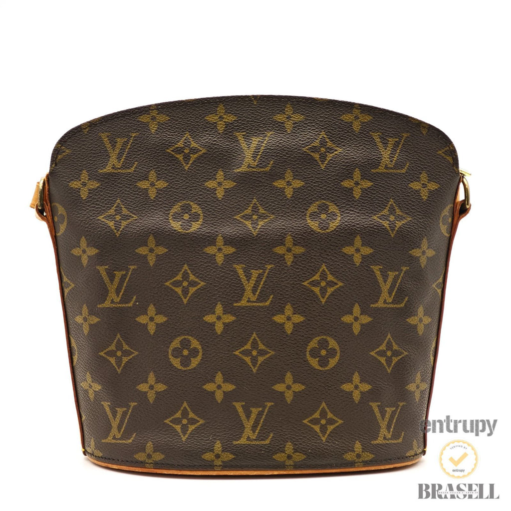 LOUIS VUITTON Druot M51290 Monogram Canvas Shoulder Bag Brown 【ImportFeeFREE】
