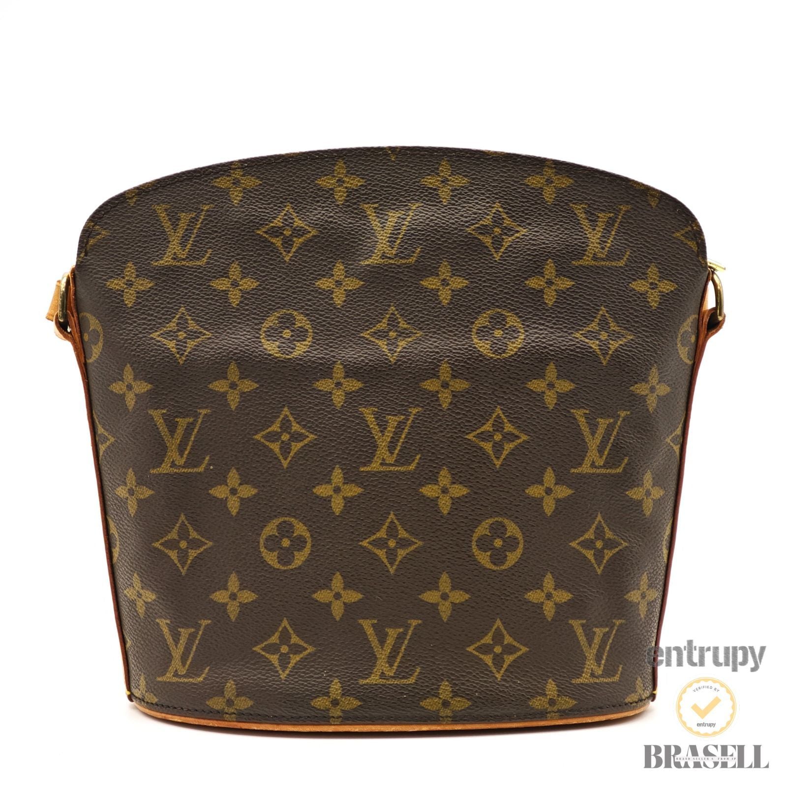 LOUIS VUITTON Druot M51290 Monogram Canvas Shoulder Bag Brown 【ImportFeeFREE】