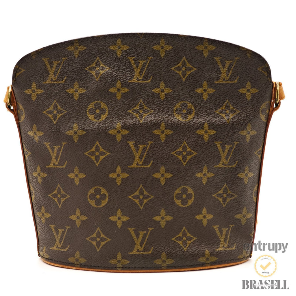 LOUIS VUITTON Druot M51290 Monogram Canvas Shoulder Bag Brown 【ImportFeeFREE】